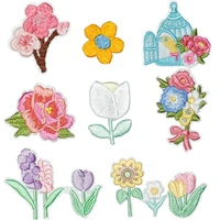 clothing women men diy embroidery flower patch beautiful deal with it iron on patches for clothes diy fabric free shipping