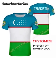 uzbekistan t shirt diy free custom made name number women men funny novelty t shirt short sleeve tops unisex outfit clothing