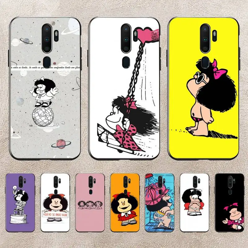 

Mafalda Phone Case For Redmi 9A 8A 6A Note 9 8 10 11S 8T Pro Max 9 K20 K30 K40 Pro PocoF3 Note11 5G Case