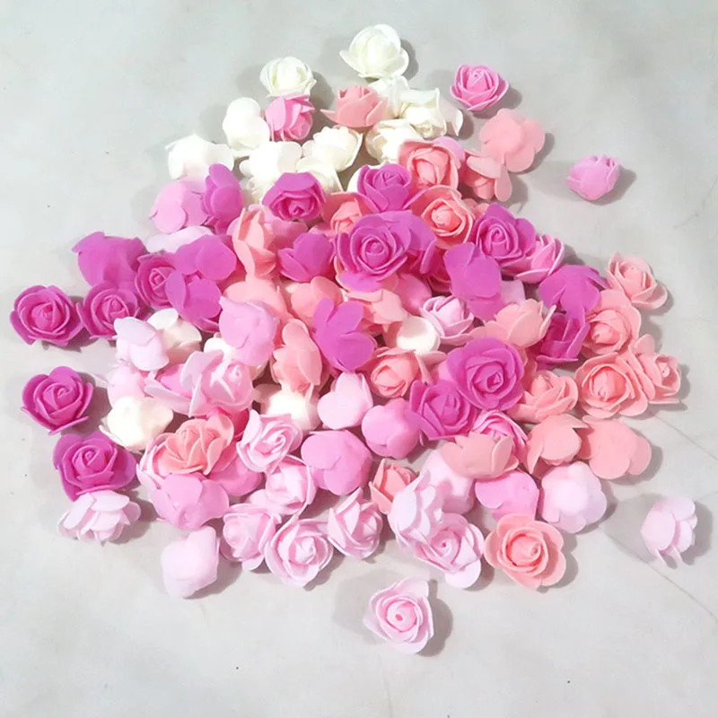

250 шт., искусственные розы из пены, 3,5 см, 25 см