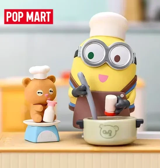Фото POP MART Миньоны: Rise of Gru Better Together Series Подлинная глухая коробка Mystery Box Guess Bag Игрушки Кукла Симпатичная аниме-фигурка Настольный компьютер №2