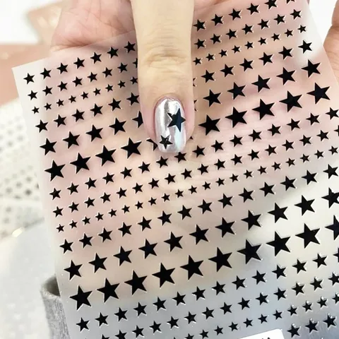 Наклейки для ногтей Y2K Satr Pentagram/Cross Stars