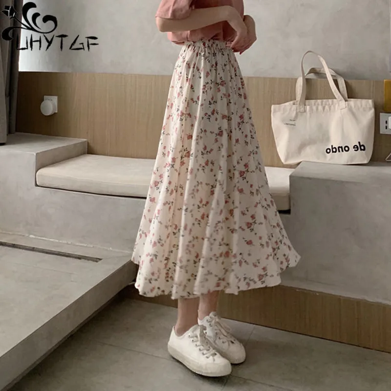 

Юбка женская трапециевидная с эластичным поясом, средней длины