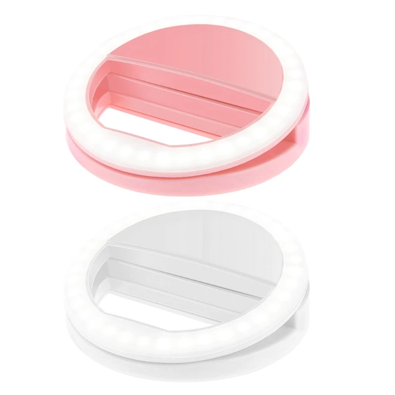 Мобильный телефон прямая трансляция круглый заполняющий светильник планшет