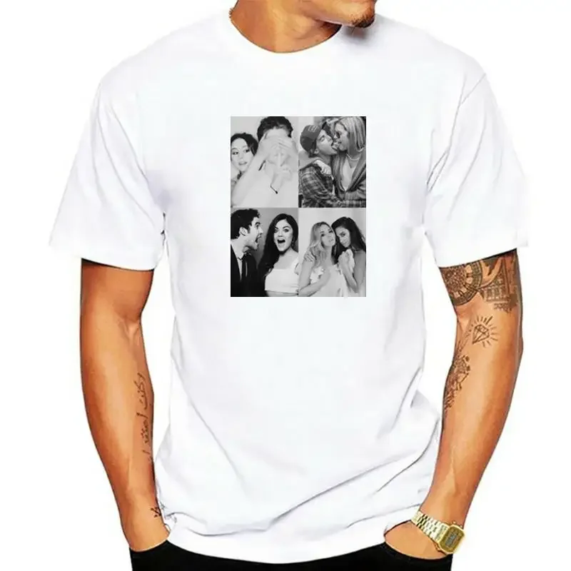 Мужская хлопковая футболка Pretty Little Liars - Ships B&ampW