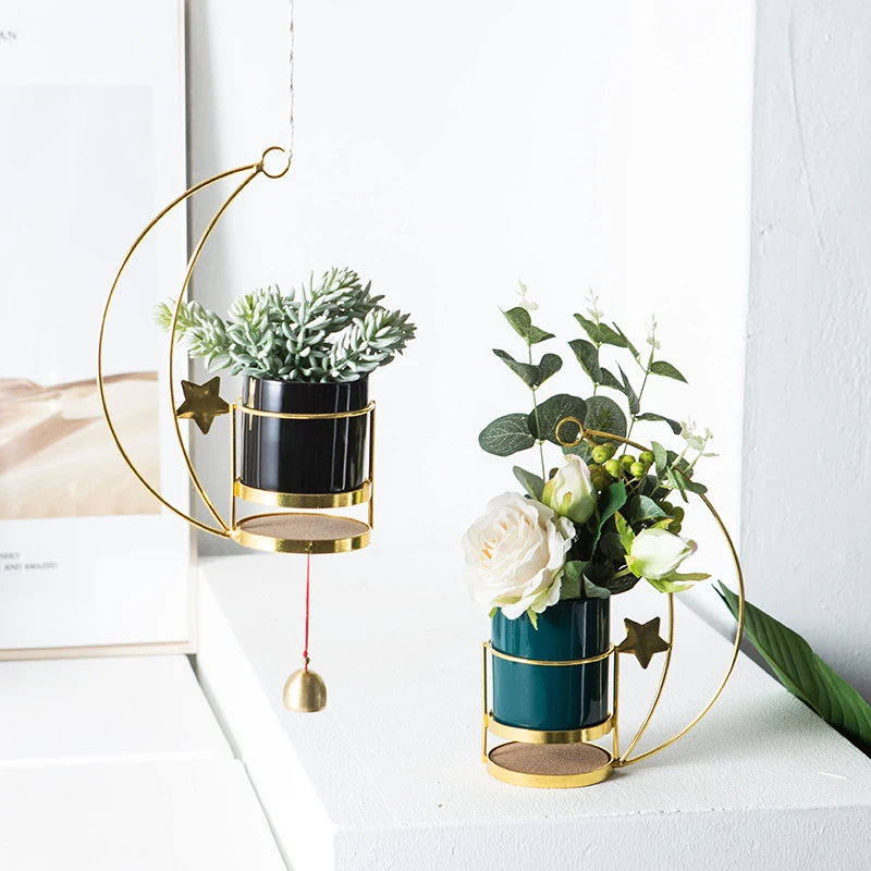 

Креативная подвесная корзина, настенный цветочный горшок, растения-суккуленты, Подвесные Растения в скандинавском стиле, маленький цветочный горшок для помещений и балкона
