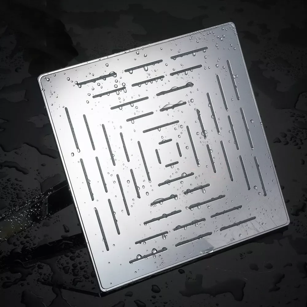 

12 Inch (30 CM) Stainless Steel Square Rain Shower Head. 556 Holes Water Out Rainfall Showerheads (Not Including Shower Arm)