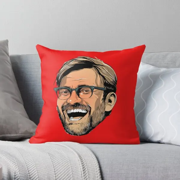 

Jurgen Klopp Printing Throw Pillow Cover Square Wedding Comfort Office Fashion Case Bedroom Cushion Waist Pillows not include