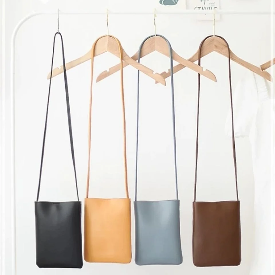 

Crossbody Bags for Women 2023 Fashion Simple Soft Surface Literary Casual One Shoulder Vertical Mobile Phone Bag