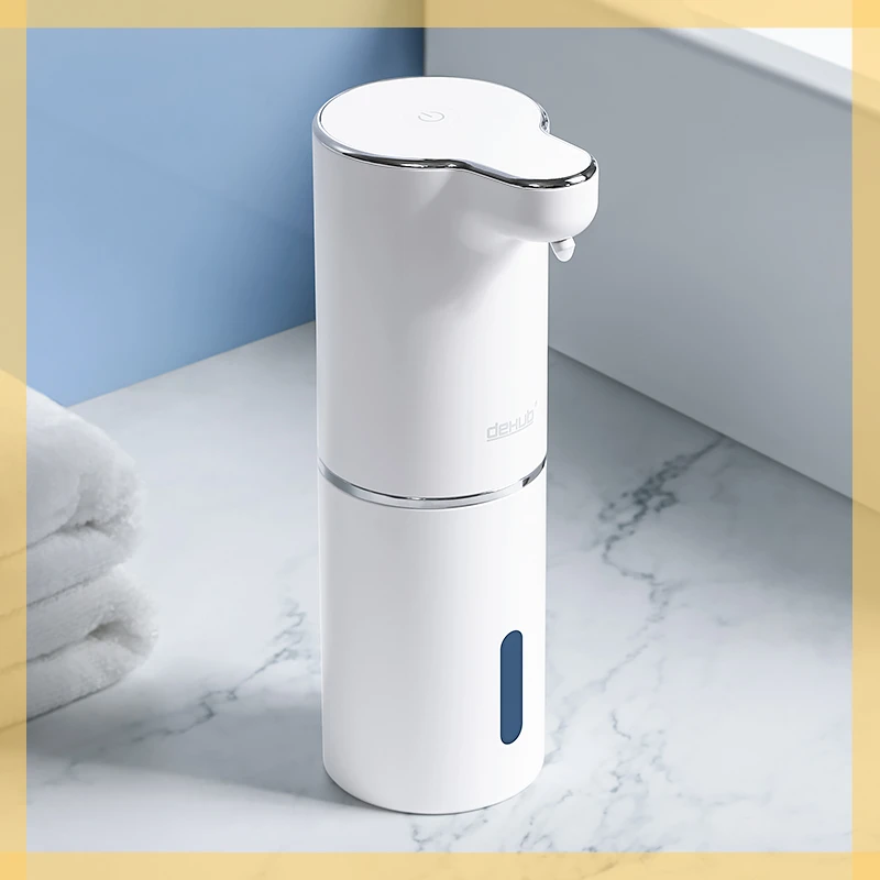 

Foam Soap Dispensers Bathroom Smart Washing Hand Machine With USB Charging White High Quality ABS Material