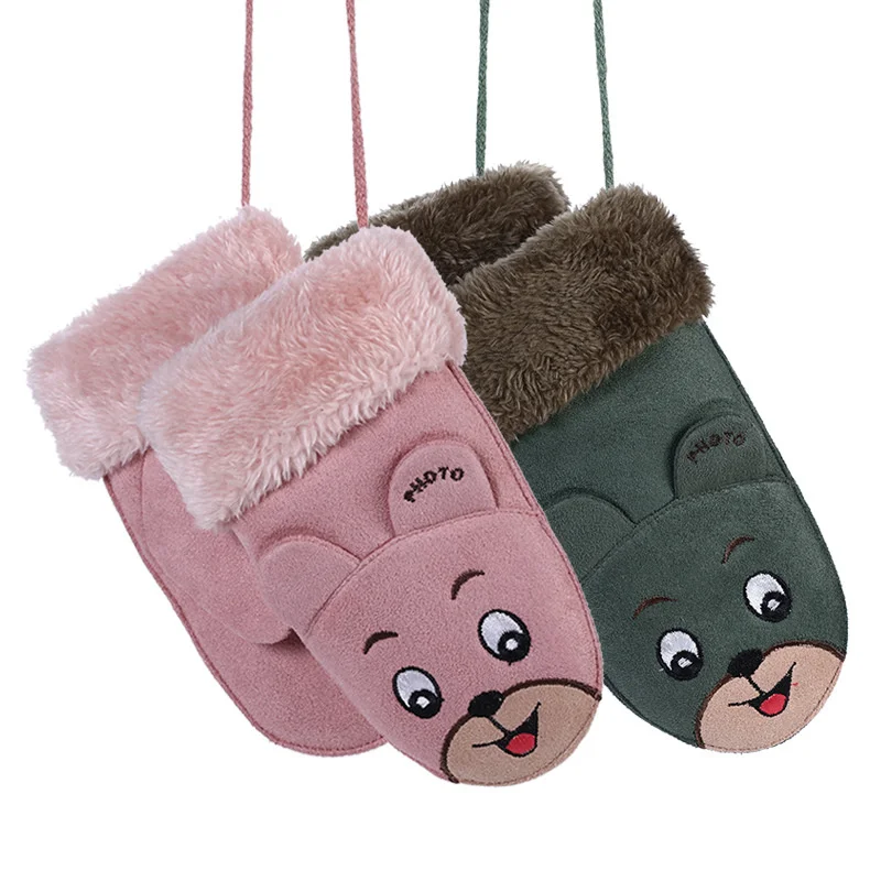 

Children's gloves Winter men's and women's 100-1 outdoor cotton gloves warm wholesale hand stew cute warm gloves