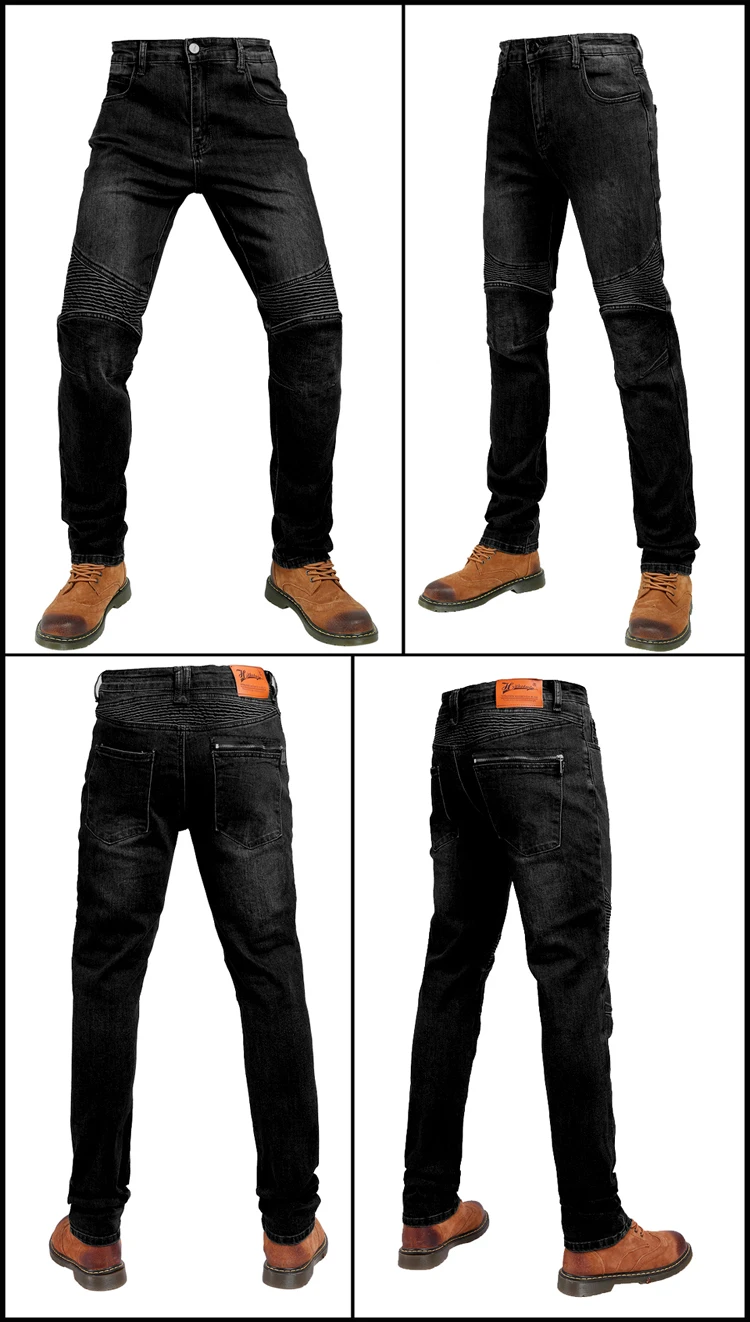 Мотоциклетные брюки мужские до колена арамидное защитное снаряжение езда