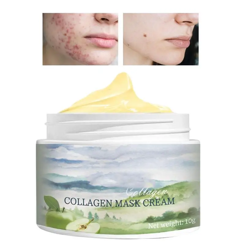 

Collagen Face Cream Repairing Moisturizing Nourishing Cream Reduce Wrinkles Brightening Skin Facial Cream Face Skin Care 10g