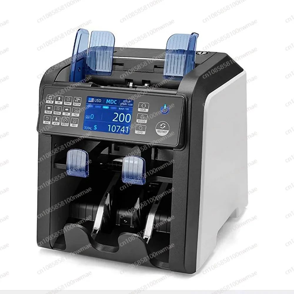 Двойной сортировщик банкнот CIS фитнес-смешанный счетчик денег поддельный купюр с