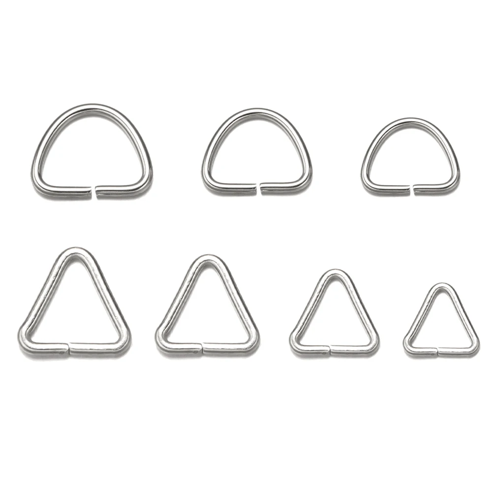 

Застежка-кольцо из нержавеющей стали для самостоятельного изготовления сережек, браслетов, аксессуаров, сумок, изделий ручной работы, 100 шт.