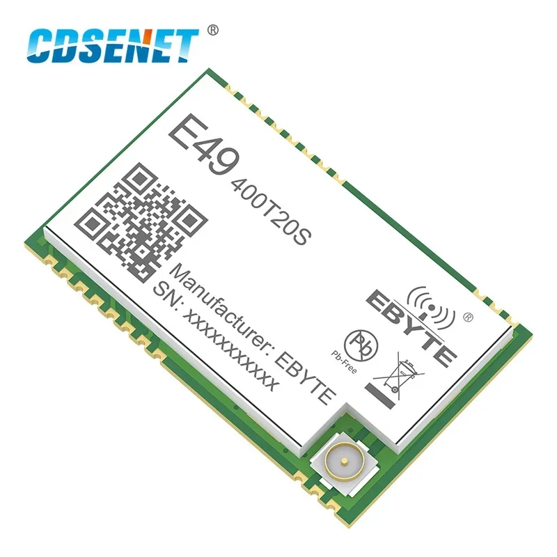 433MHz 20dBm Wireless Transceiver Module GFSK Low Power SMD SMA Interface E49-400T20S UART Serial Port Transmitter and Receiver