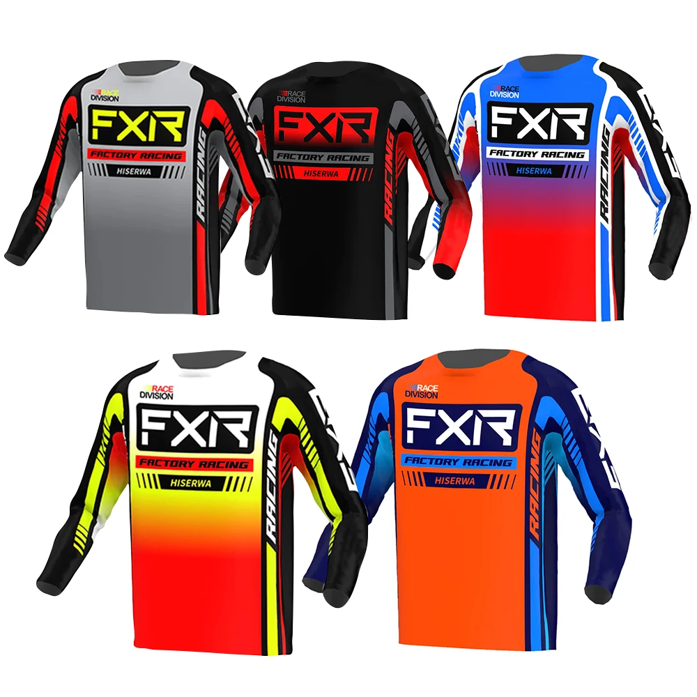 

Men's Downhill Bike Jersey HISERWA FXR T-Shirt Offroad DH Motorcycle Jersey Quick-Dry MTB Jersey Motocross Sportwear Clothing