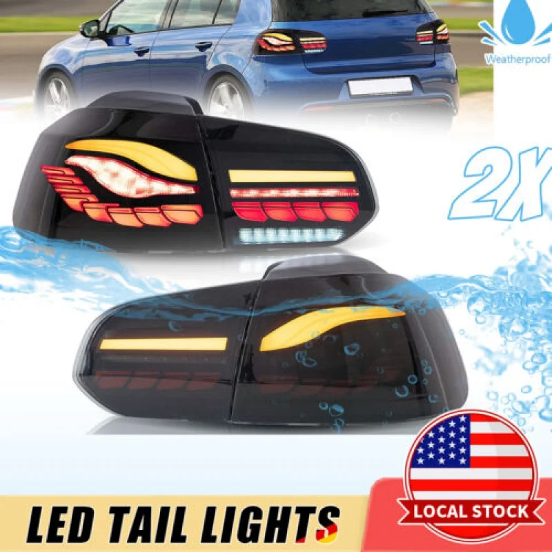 

Full Sequential Tail Lights For Volkswagen Golf 6 MK 6 2010-2014 Dynamic