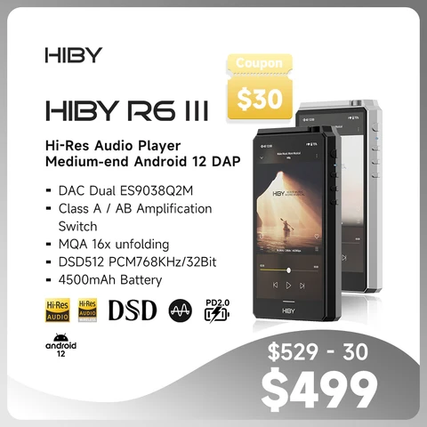 HiBy R6 Gen III Hi-Fi музыкальный плеер