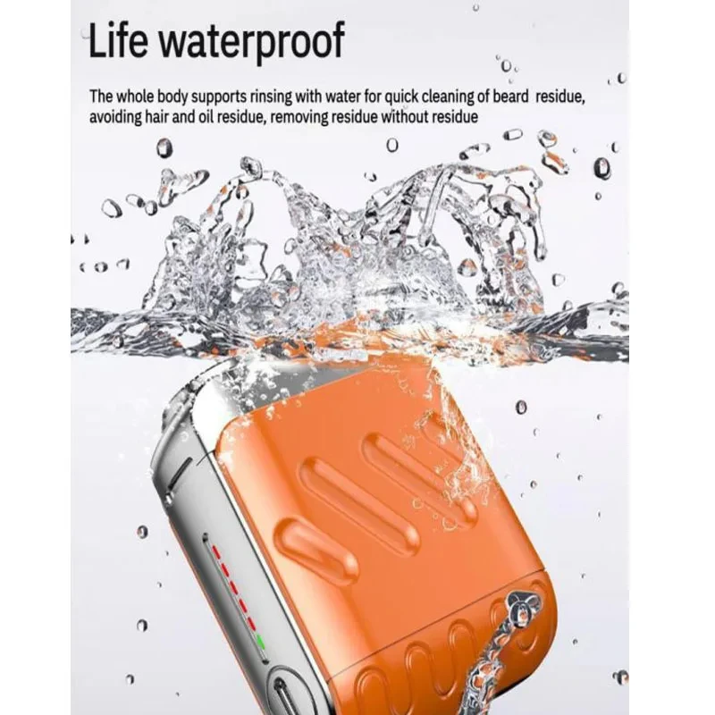 Портативная мини-бритва Lenovo 9000 обмин, высокоскоростная, премиум-класса, водонепроницаемая (IPX7), дорожная, с двойной головкой, перезаряжаемая через Type-C (art.: 3920dc415d50e) - 3920dc415d50e