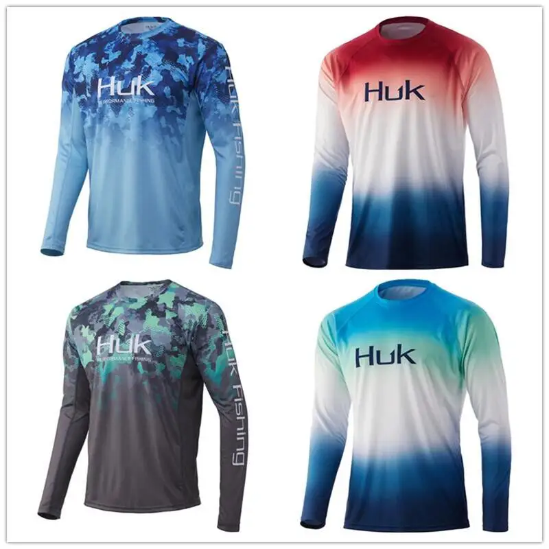 

Fishing Shirt Long Sleeve Uv Protection Man Outdoor Summer Camouflage Moisture Wicking Jersey Fishing Apparel