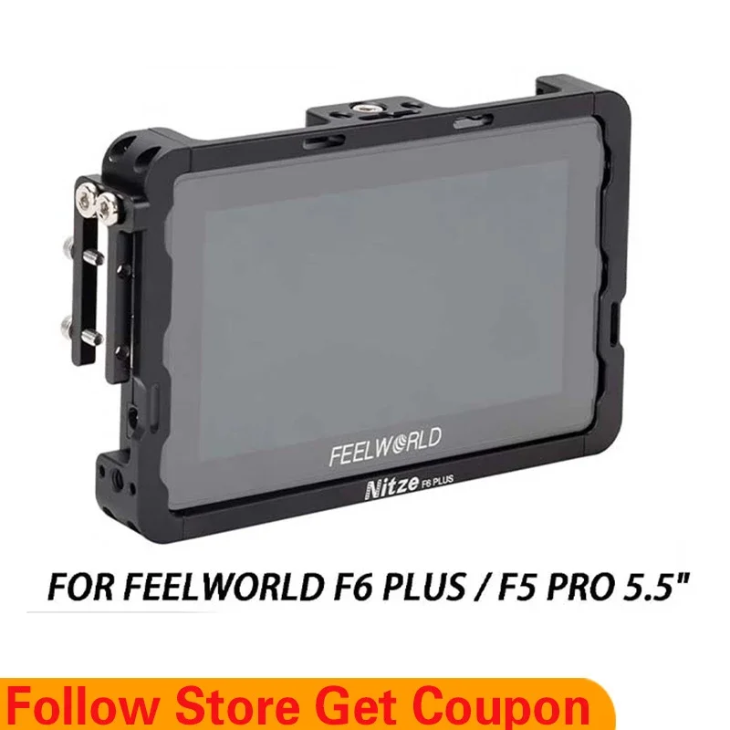 

NITZE MONITOR CAGE FOR FEELWORLD F6 PLUS / F5 PRO 5.5” - TP-F6PLUS