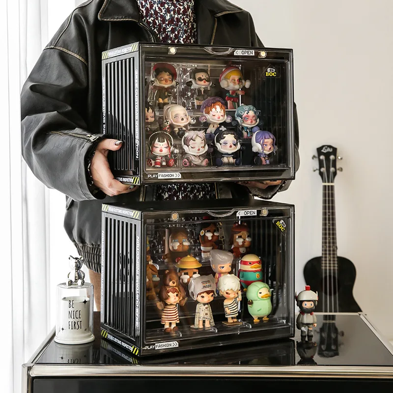 

Коробка витрина шкаф полка витрина Popmart Mart игрушка ручной пылезащитный контейнер для хранения пузырьков