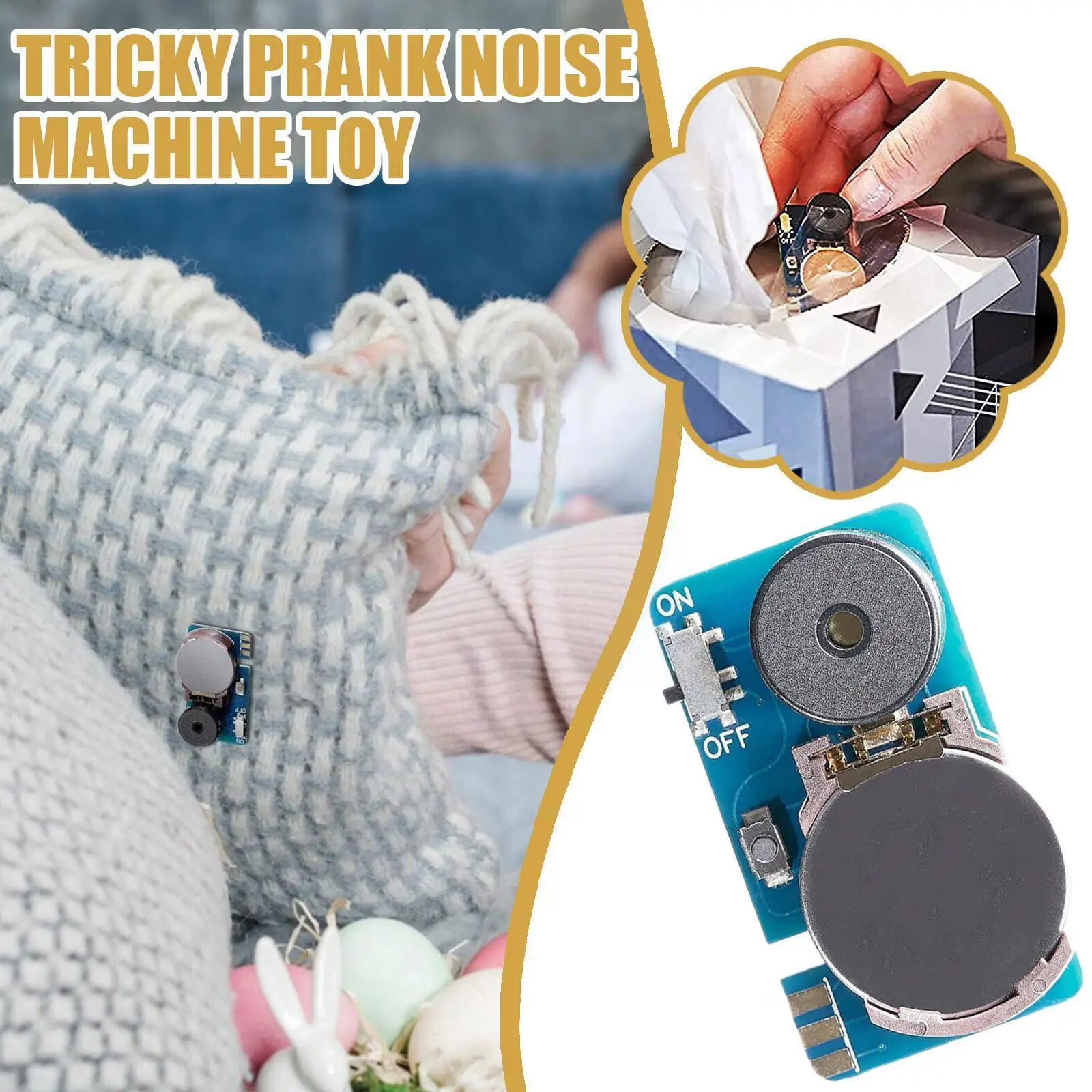 

Mini PCB Lrritating Noisy Maker Pranks Jokes For Adults Child Hidden Annoying Pranks Toys Funny Office Tricky Toy With Batt M7Y6