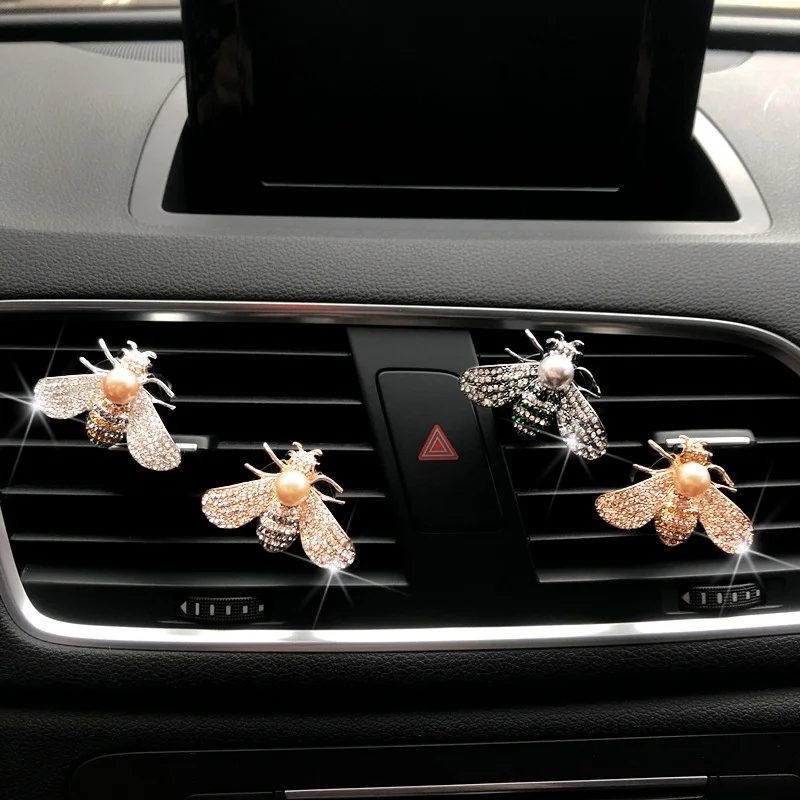 

Bee car perfume car air outlet perfume clip high-end creative car interior aromatherapy decorations aromatherapy clip