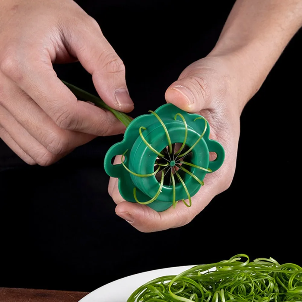 

New Green Onion Easy Slicer Shredder Plum Blossom Cut Green Onion Wire Drawing Kitchen Tools Superfine Vegetable Shredder