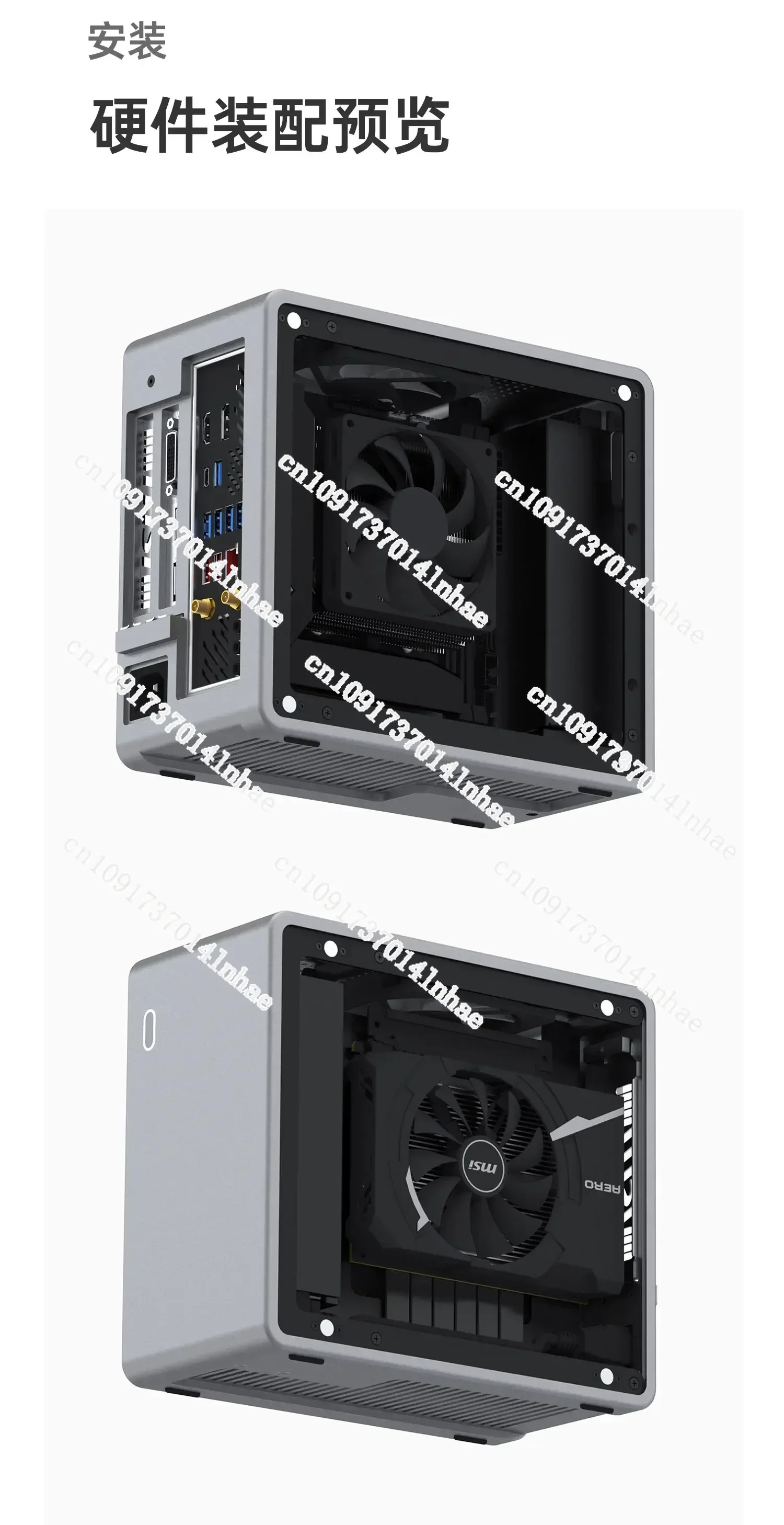 Новый COOJ Sparrow MQ5 универсальный корпус Itx из алюминиевого сплава настольный