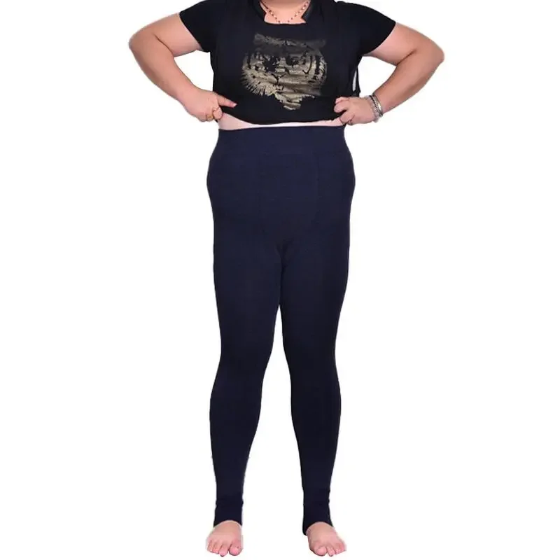 

Plus Sizes Leggings Women Warm Leggins High Waist Winter Fleece Tights High Elasticity Legging Applicable 75-100kg