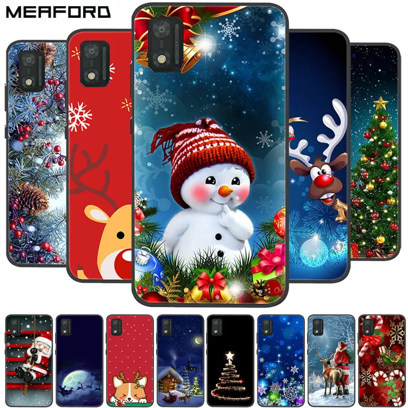 

For Itel A17 A27 A48 A25 Case Christmas Silicone Soft TPU Cover for Itel P36 Play / Vision 1 Coque ItelA27 New Year Gift Fundas