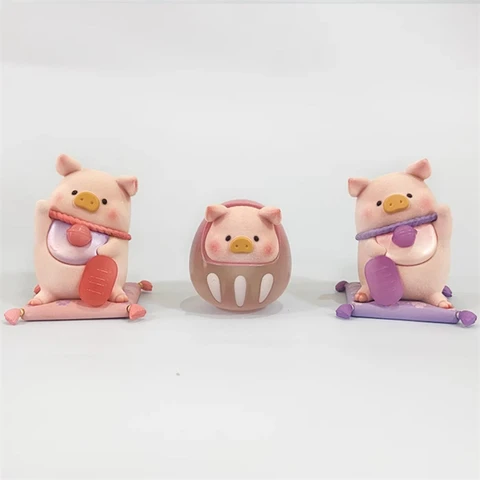 LuLu the Piggy Lucky Cat & Daruma LULU Pig 52 игрушки экшн-фигурки куклы игрушки рождественские подарки для детей девочки декор комнаты