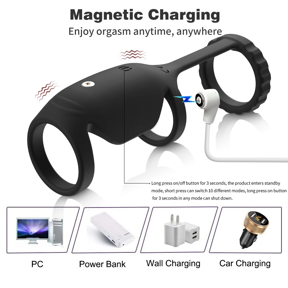 Вибрирующий рукав для пениса кольцо на член вибратор стимулятор точки G