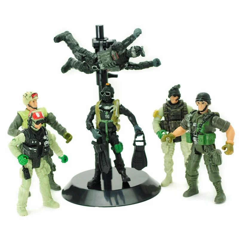 

58CM wide gift box 4 inch PVC soldier SS04-2 military model