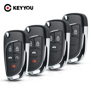 Чехол для автомобильных ключей KEYYOU, для Opel Vauxhall Insignia Astra Mokka, Chevrolet Lova Aveo Cruze Camaro Malibu, Buick