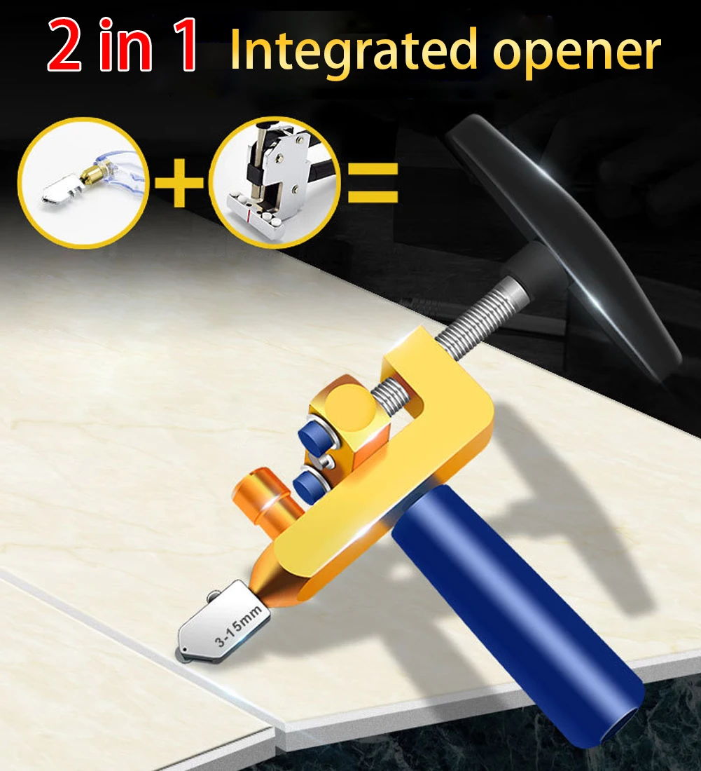

In Roller Opener Cutter Glass Manual Multifunction 2 Cutter Ceramic Tile Wheel 1 With Diamond Practical Tile Divider Tools