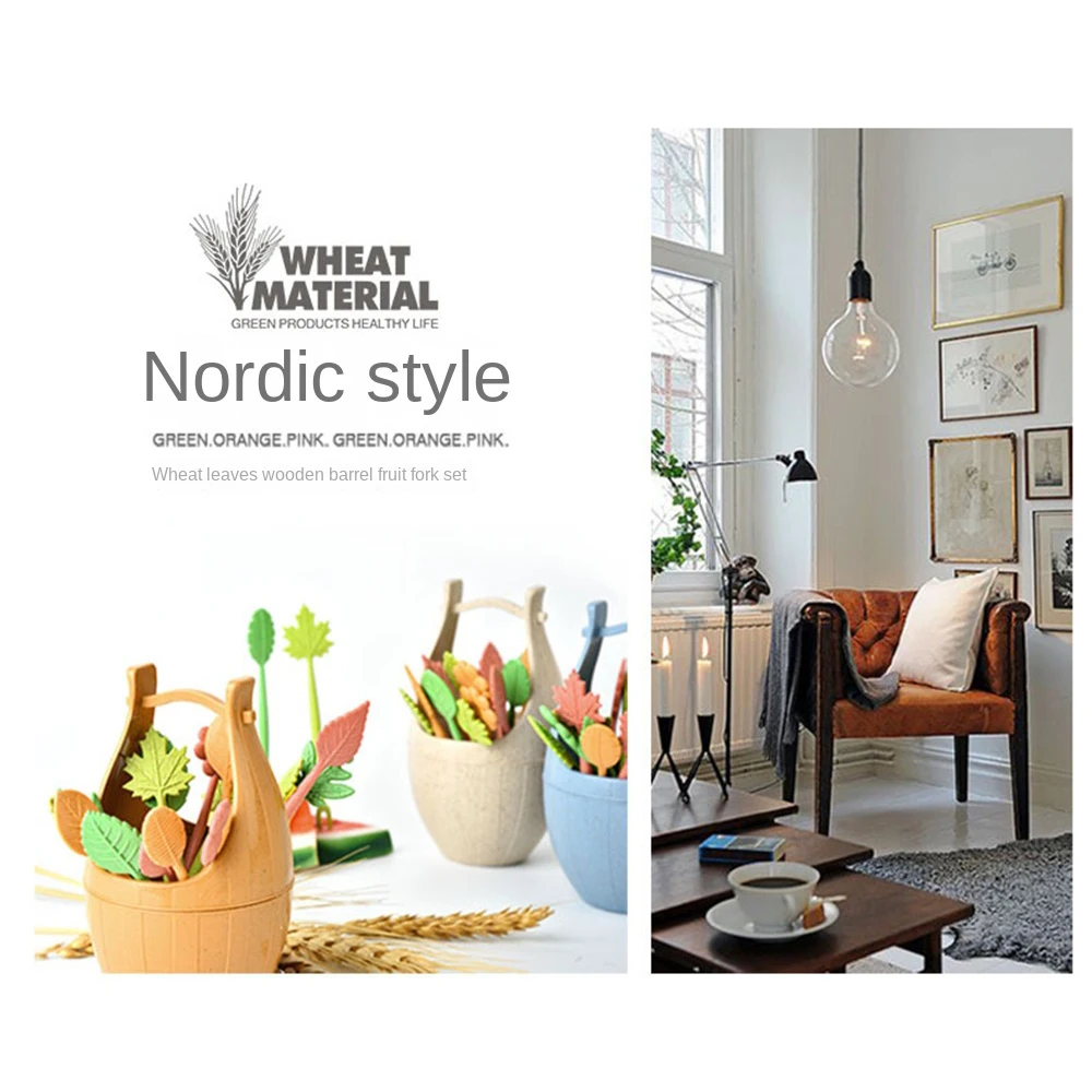 

16 шт./комплект, деревянные вилки для фруктов