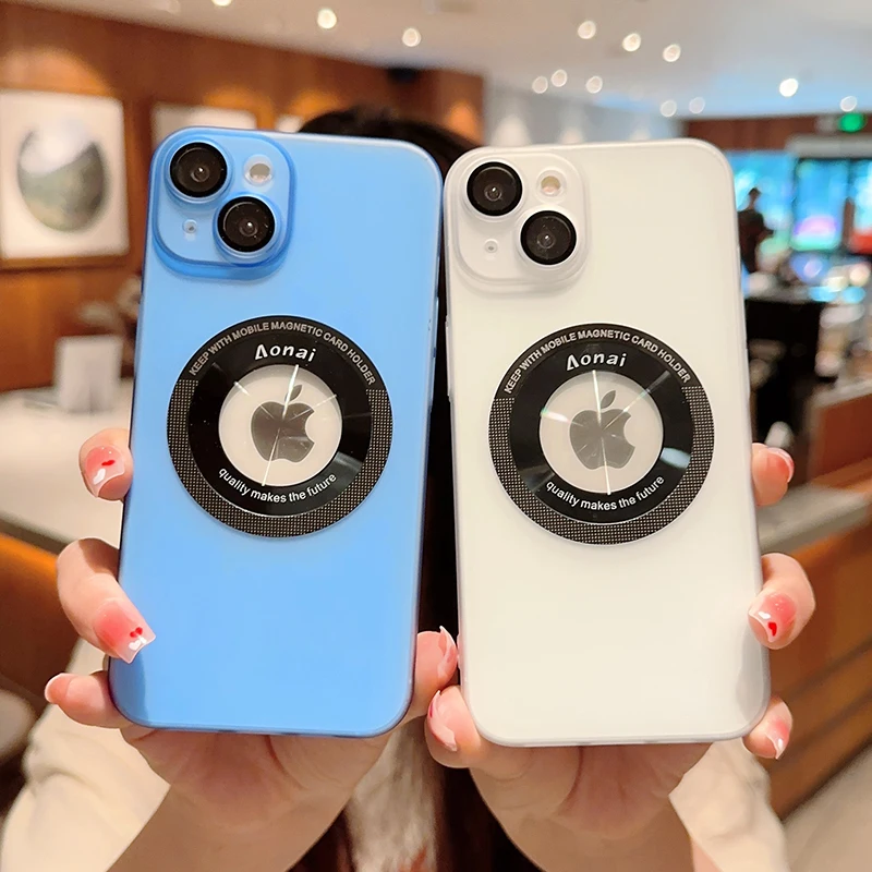 

Гибридный акриловый Магнитный чехол для телефона Magsafe с беспроводной зарядкой iPhone 14 Plus 13 Pro Max 12 14 Pro, противоударный Магнитный чехол для телефона