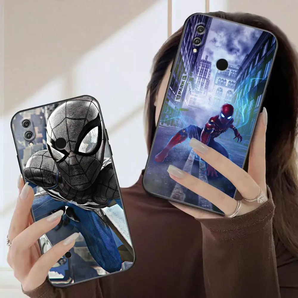 

Marvel Funny Spider Man Comics Phone Case For Honor 60SE 50 30i 30 Youth 20s 20e 20 10 9x 9a 9c 9s 8s 8x x8 Lite Pro Black Cover