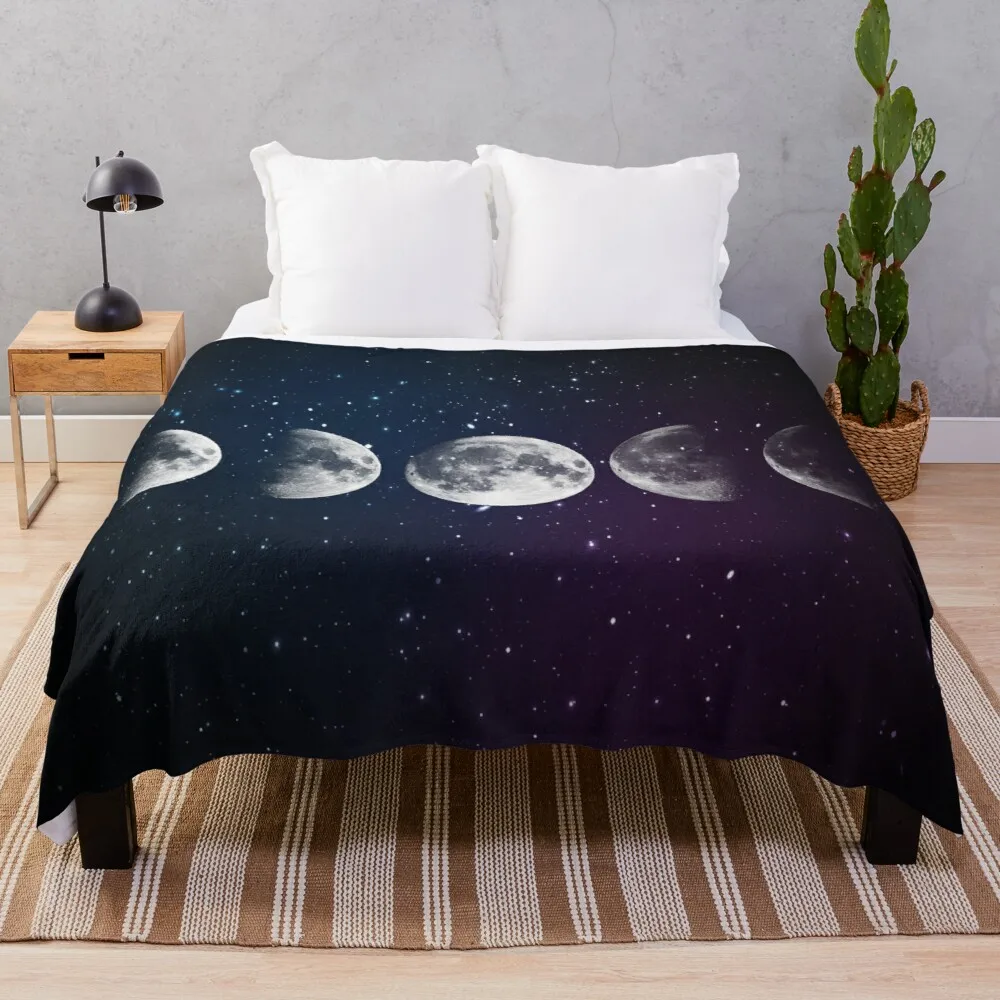 

Phases Of The Moon Cute Fabric Plaid Squishmallow Chunky Hypebeast Decor Throw Blankets