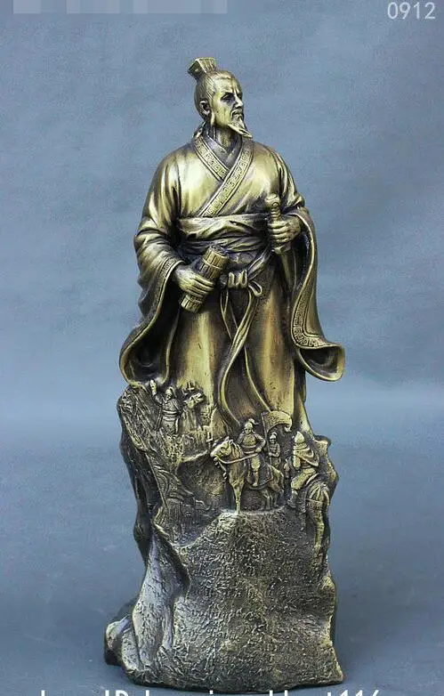 

Статуэтка народное искусство Китая Warrior Sun Tzu Wu Sun Zi в стиле милитари, 12 дюймов