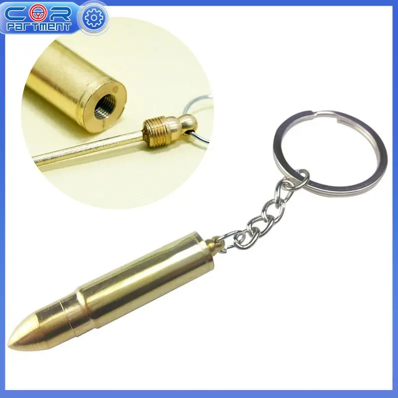 

1pc New Bullet Keychain Car Key Rings Earpick Ear Pick Spoon Keychain Keyring Auto Products Car Accessories Dropshipping