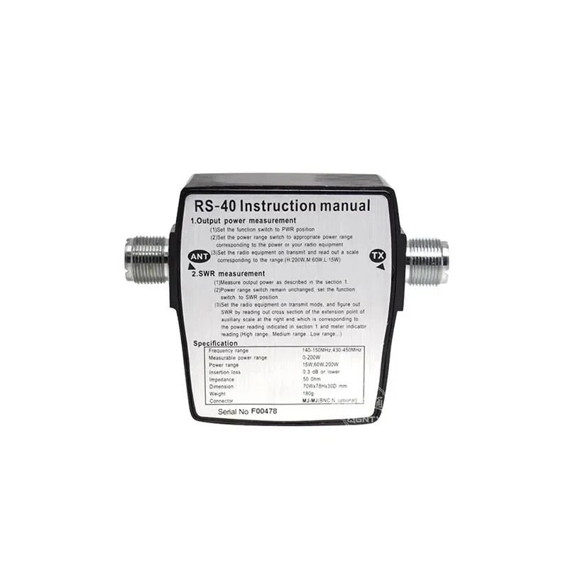 NISSEI RS-40 SWR Измеритель мощности двухдиапазонный VHF UHF 144/430 МГц 50 Вт 200 Измерители