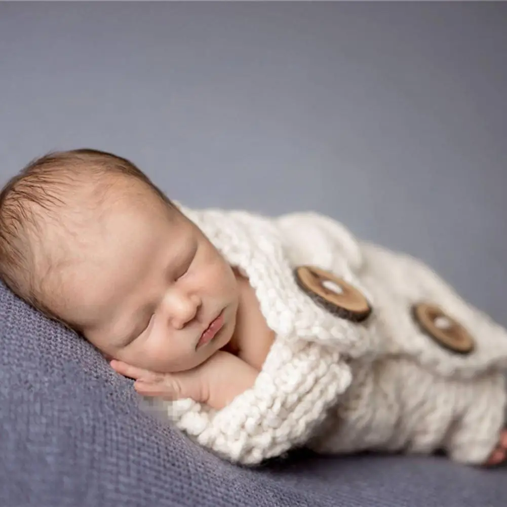 

Newborn Photography Wrap Wear-resistant Wool Knitting Photo Accessories Baby Photography Wrap for Toddler