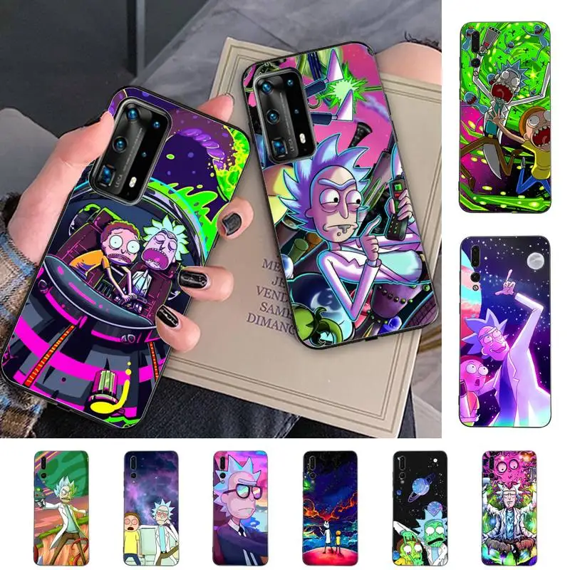 

Rick Morts Anime Art Phone Case for Huawei P30 40 20 10 8 9 lite pro plus Psmart2019