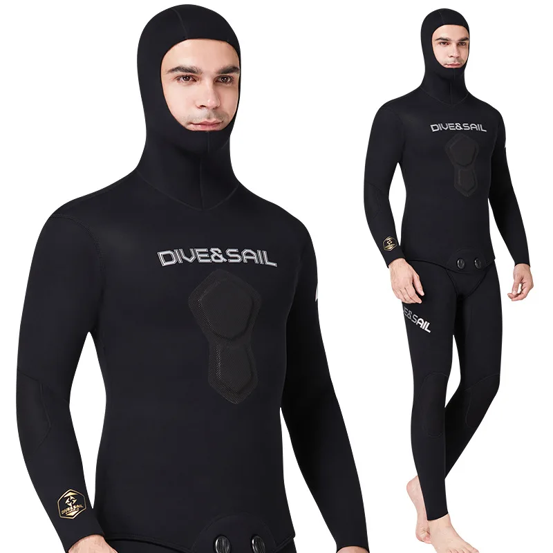 

1.5MM Split Wetsuit Men's Scuba Neoprene Long Sleeve Snorkeling Diving Suit Water Sport Keep Warm Spearfishing Triathlon WetSuit