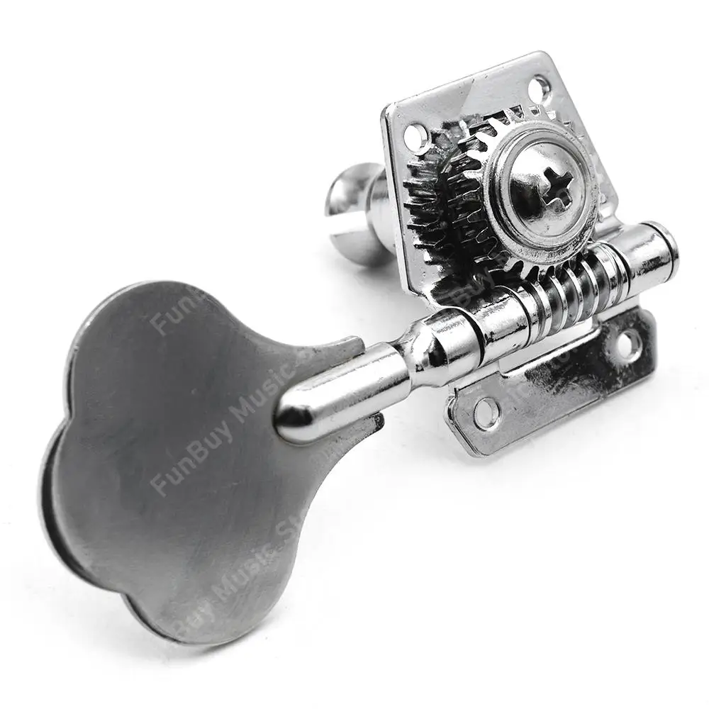 4R/4L/1L/1R Opened Electric Bass Guitar Tuning Pegs 4String Machine Heads Tuners for Chrome Black High Quality | Спорт и развлечения