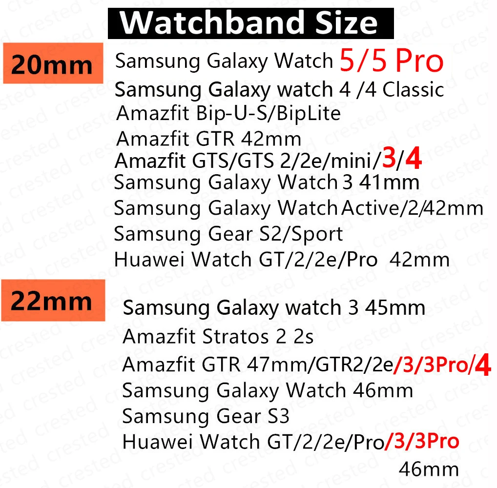 Ремешок силиконовый для Samsung Galaxy Watch 4Classic46 мм42 ммactive 2 Gear s3S2, браслет для Huawei GT2GT23 Pro, 20 мм 22 мм (art.: 3920bc95edc68) - 3920bc95edc68